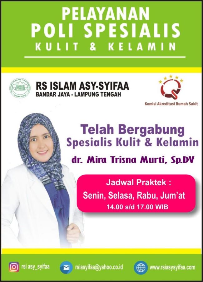 dr. Mira Trisna Murti, Sp.DV Dokter Kulit di Bandar Lampung - Photo by Linkedin
