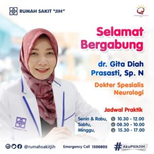 dr. Gita Diah Prasasti, Sp.N Dokter Saraf Jogja - Photo by RS JIH Twitter