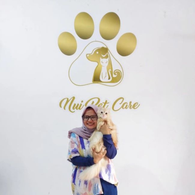 drh. Nurul Hidayati Dokter Hewan Medan - Photo by Nui Pet Care Instagram