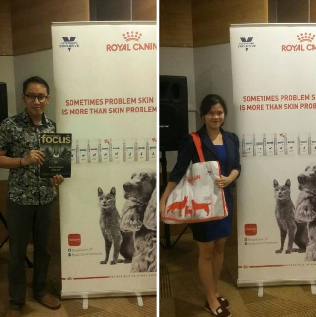 drh. Yeriko Oktajaya Oemar & drh. Mellisa Dokter Hewan Pontianak - Photo by Borneo Vet Instagram